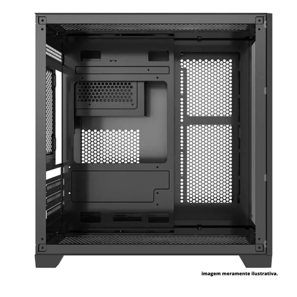 Gabinete Gamer Bpc-345b, Lateral E Frontal Em Vidro, USB 3.0, 4 Coolers Inclusos, Preto Gabinete Gamer Bpc-345b, Lateral E Frontal Em Vidro, USB 3.0, 4 Coolers Inclusos, Preto