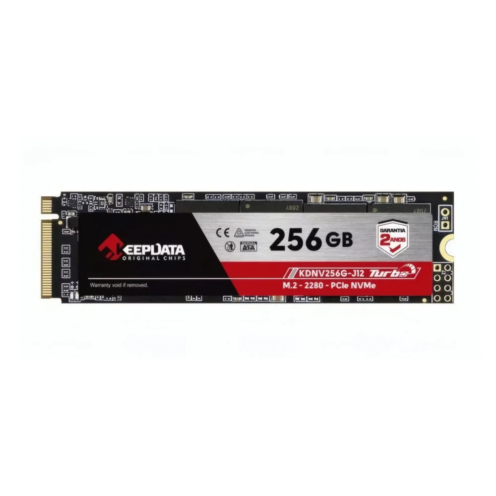 SSD 256GB Keepdata, M.2 2280, Pcie Gen3x4 Nvme, Leitura 2400mb/s, Gravação 1700mb/s - KDNV256G-J12 SSD 256GB Keepdata, M.2 2280, Pcie Gen3x4 Nvme, Leitura 2400mb/s, Gravação 1700mb/s - KDNV256G-J12