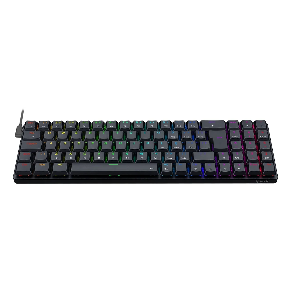 Teclado Gamer Mecânico Redragon Ashe Pro RGB