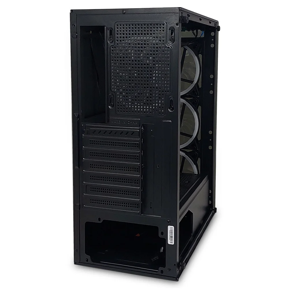 Gabinete Gamer Duex, Vidro Temperado, M-ATX, ITX, 4 Fans, Preto - Dx305t-rgb-fan Gabinete Gamer Duex, Vidro Temperado, M-ATX, ITX, 4 Fans, Preto - Dx305t-rgb-fan