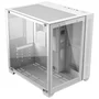 Gabinete Gamer Pcyes Forcefield Ghost,Mid Tower, Frontal E Lateral Em Vidro, Sem Fan, Sem Fonte, Branco - Gffwgp