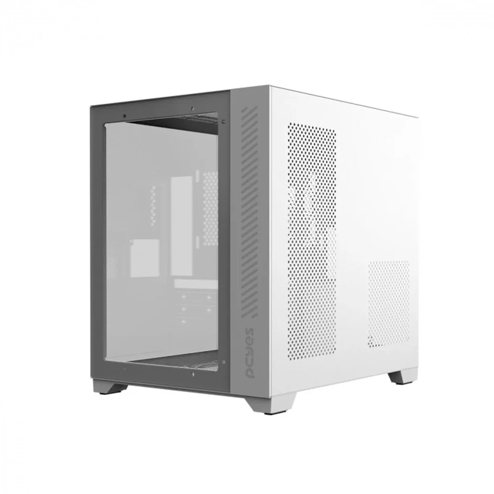 Gabinete Gamer Pcyes Forcefield Ghost,Mid Tower, Frontal E Lateral Em Vidro, Sem Fan, Sem Fonte, Branco - Gffwgp Gabinete Gamer Pcyes Forcefield Ghost,Mid Tower, Frontal E Lateral Em Vidro, Sem Fan, Sem Fonte, Branco - Gffwgp