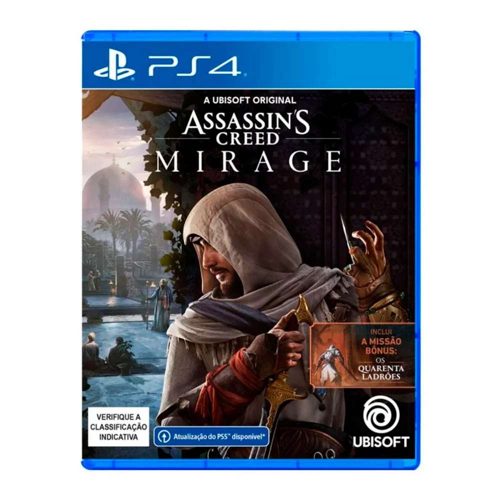 Jogo Assassins Creed Mirage, Multi Standard Edition - PS4