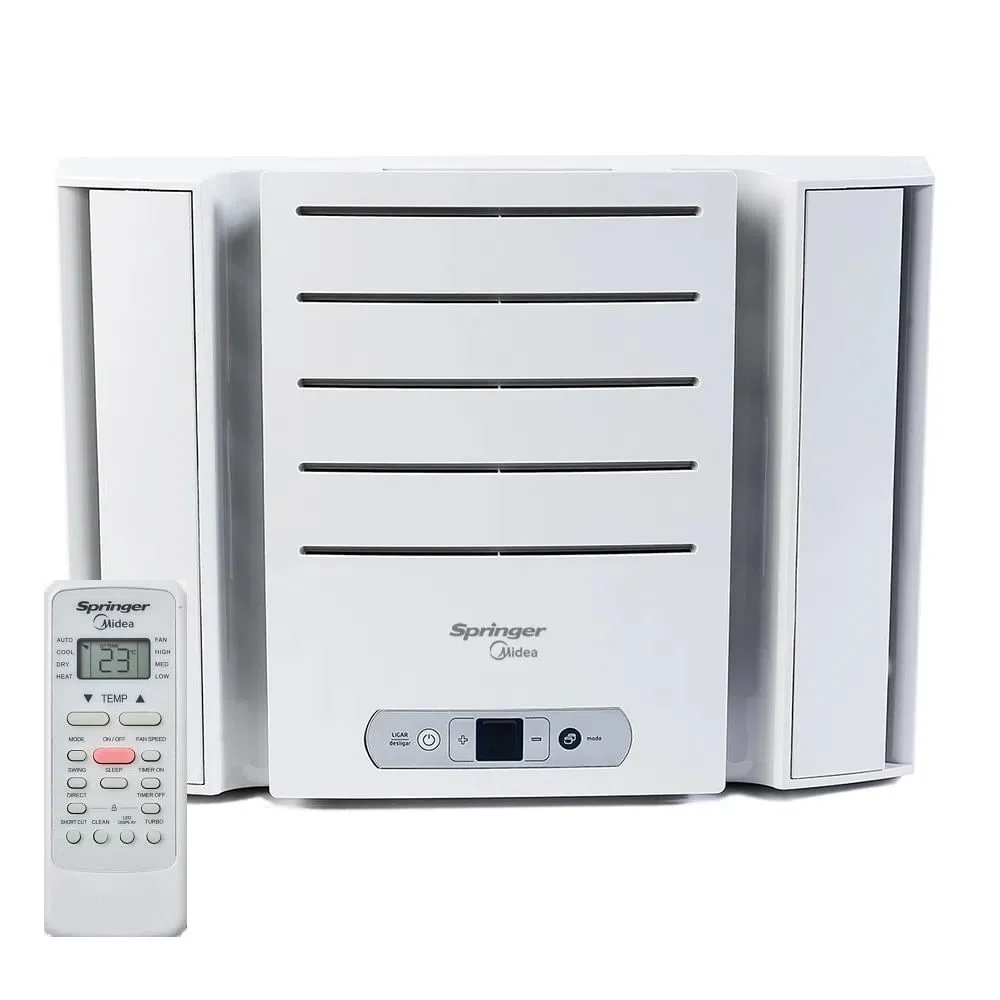 Ar-condicionado De Janela Springer Midea, 10.000 BTU/H, Eletrônico, Frio, Branco, 127V - QCK108RB Ar-condicionado De Janela Springer Midea, 10.000 BTU/H, Eletrônico, Frio, Branco, 127V - QCK108RB