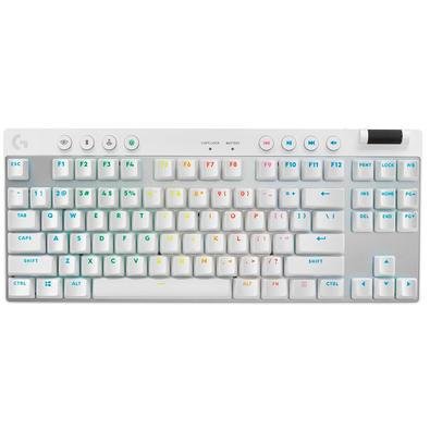 Imagem do produto Teclado Mecânico Gamer sem fio Logitech G Pro X TKL Lightspeed Switch Brown Tactile - Branco em Kabum