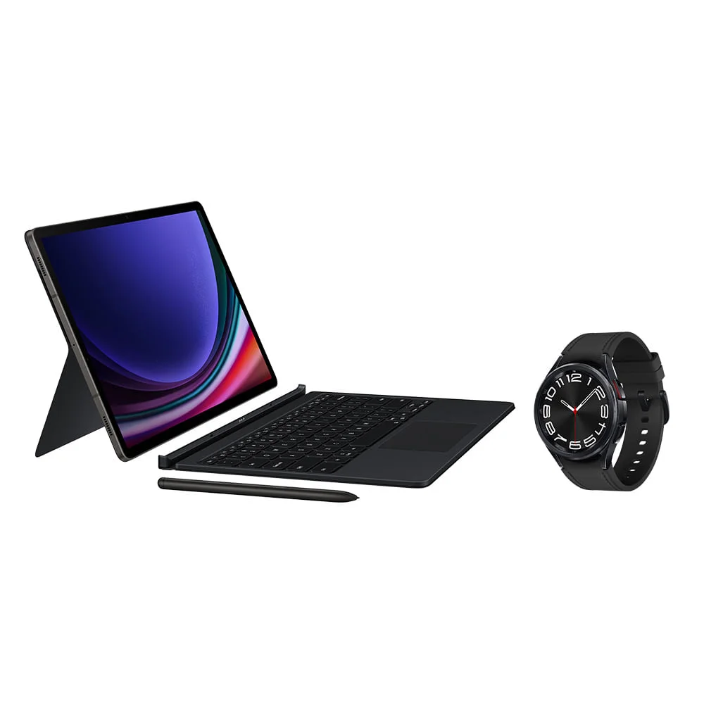 Kit Tablet Samsung Galaxy Tab S9 Smartwatch KaBuM