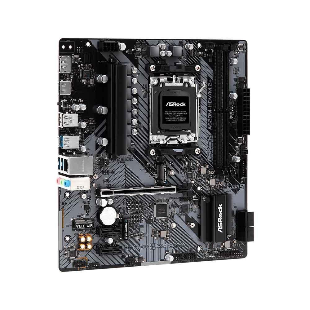 Placa Me Asrock A620mhdvm2 Am5 Chipset A620 KaBuM