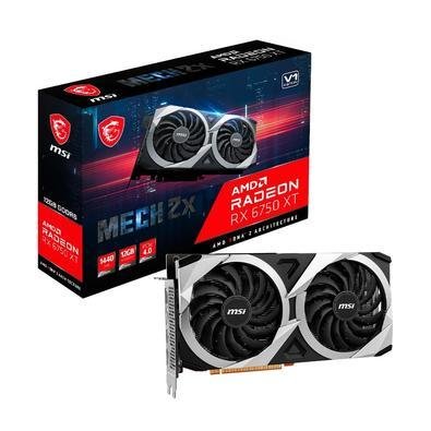 グラフィックボード・グラボ・ビデオカード MSI Radeon RX 6750 XT MECH 2X 12G OC Placa De Vídeo RX 6750 XT Mech 2x 12G V1 KaBuM