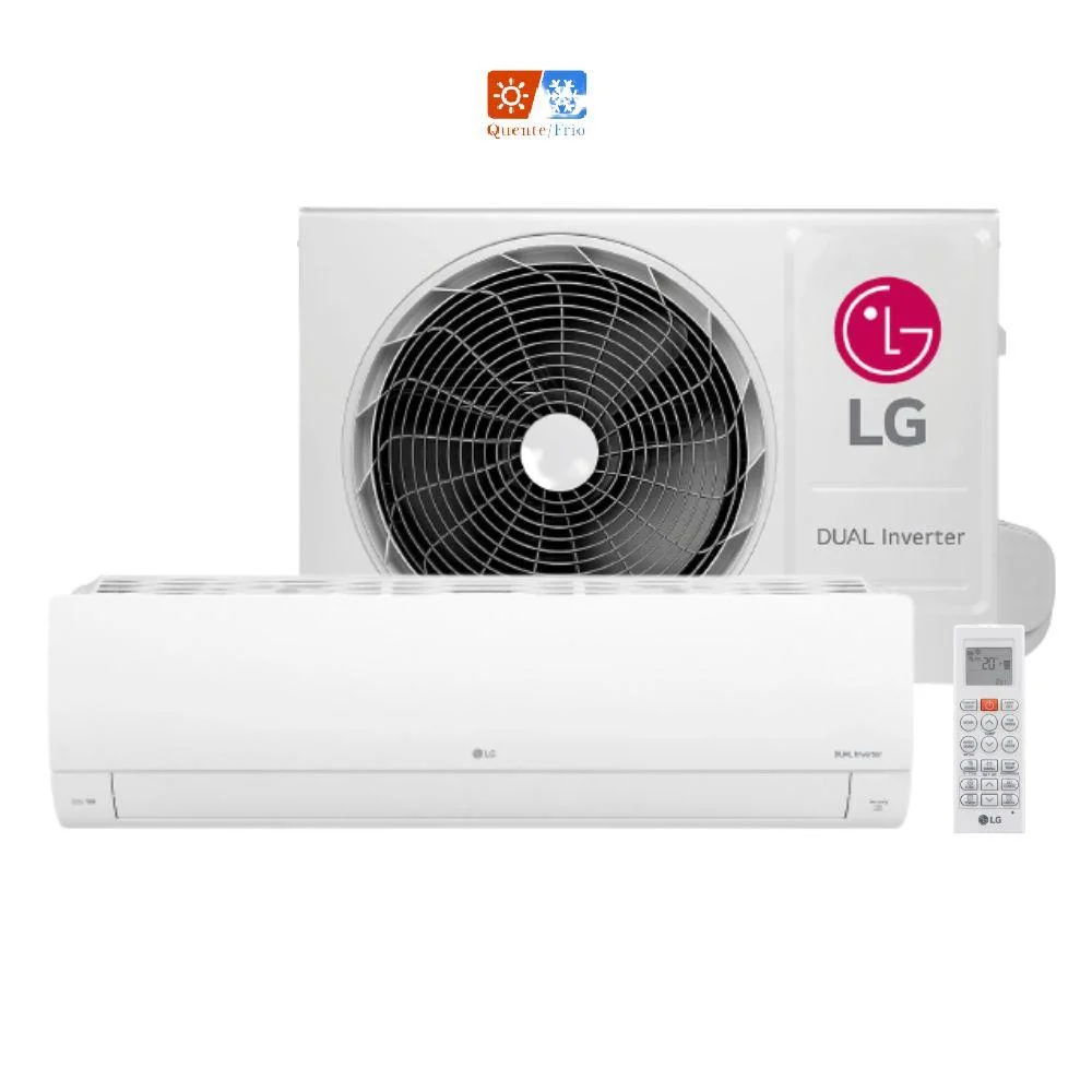 Ar Condicionado Split LG Dual Inverter Voice +IA, 9000 BTUs, 220V, Quente E Frio - S3-W09aa31c Ar Condicionado Split LG Dual Inverter Voice +IA, 9000 BTUs, 220V, Quente E Frio - S3-W09aa31c