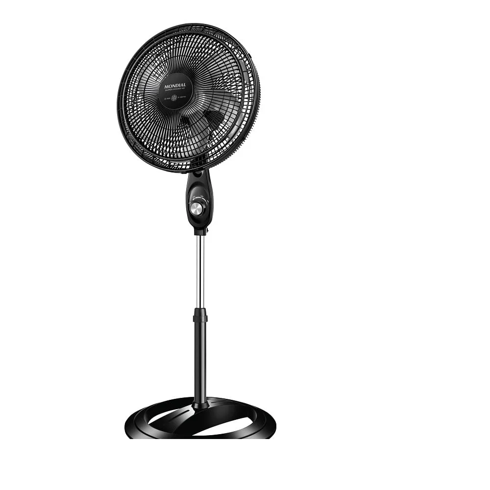 Ventilador De Coluna Mondial Vsp-40c Super Power, 40cm, 6 pás, 140w, 3 Velocidades, Modo Silencioso, 110v - Preto e Prata Ventilador De Coluna Mondial Vsp-40c Super Power, 40cm, 6 pás, 140w, 3 Velocidades, Modo Silencioso, 110v - Preto e Prata