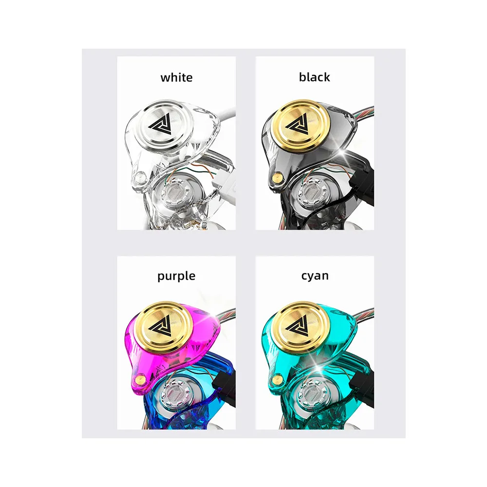 Fone De Ouvido In Ear Qkz Ak3, C/ Microfone, preto - Ac2860 Fone De Ouvido In Ear Qkz Ak3, C/ Microfone, preto - Ac2860