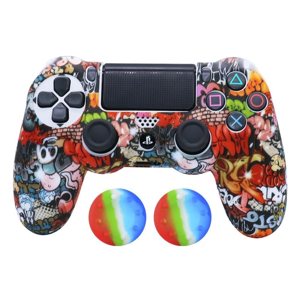 Capa Capinha Case Skin Para Controle De Ps4 Playstation 4 Cor: Graffiti 10 Capa Capinha Case Skin Para Controle De Ps4 Playstation 4 Cor: Graffiti 10