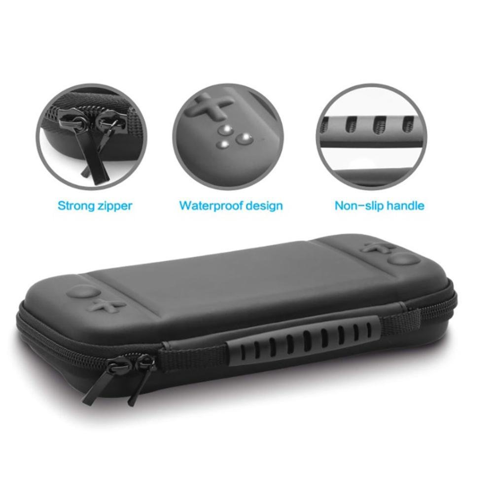 Case Estojo Premium 123games, Compativel Com, Nintendo Switch Lite, Alça Mão, Preto