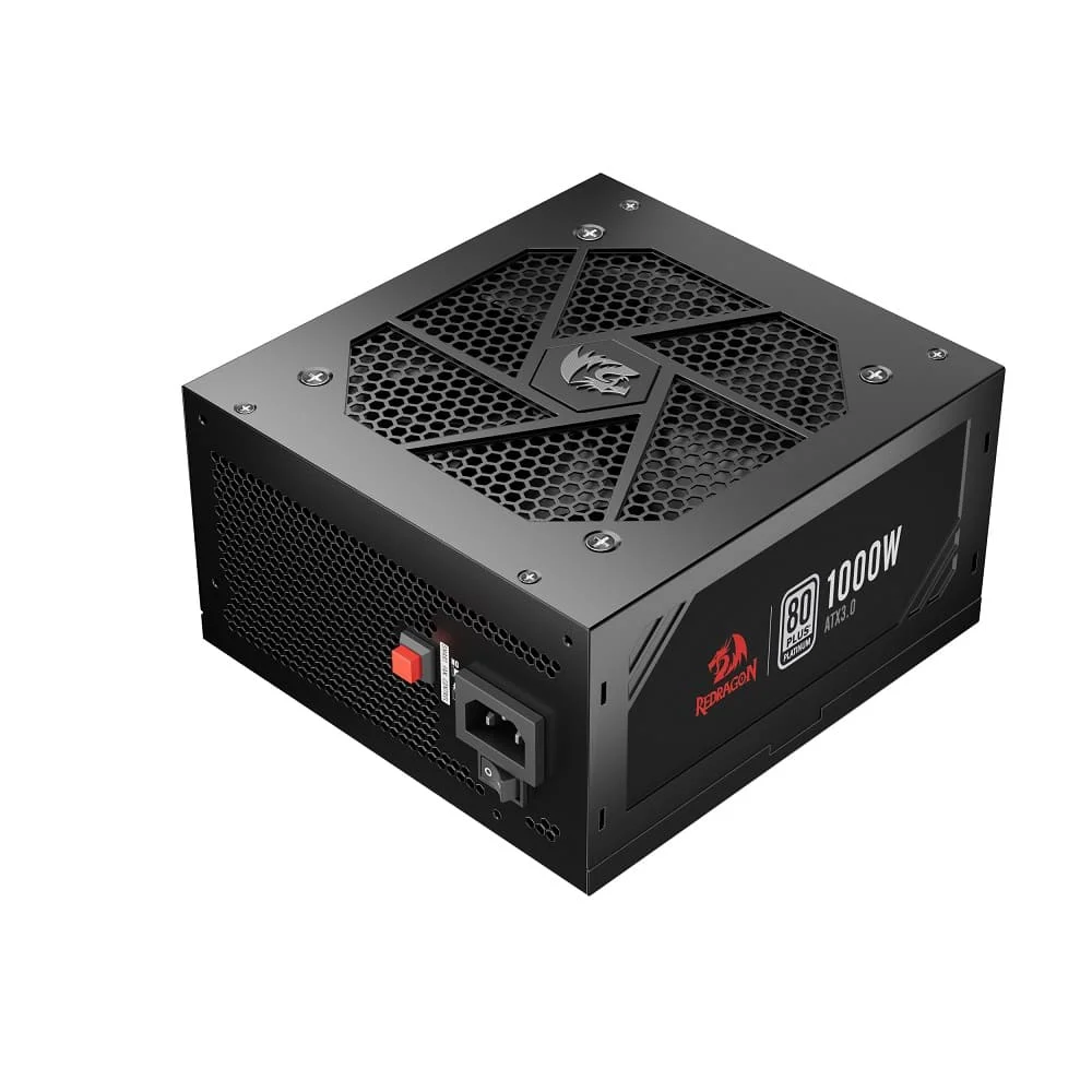 Fonte Redragon, ATX 1000w, 80 Plus, Platinum, Preto, Full Modular Fonte Redragon, ATX 1000w, 80 Plus, Platinum, Preto, Full Modular