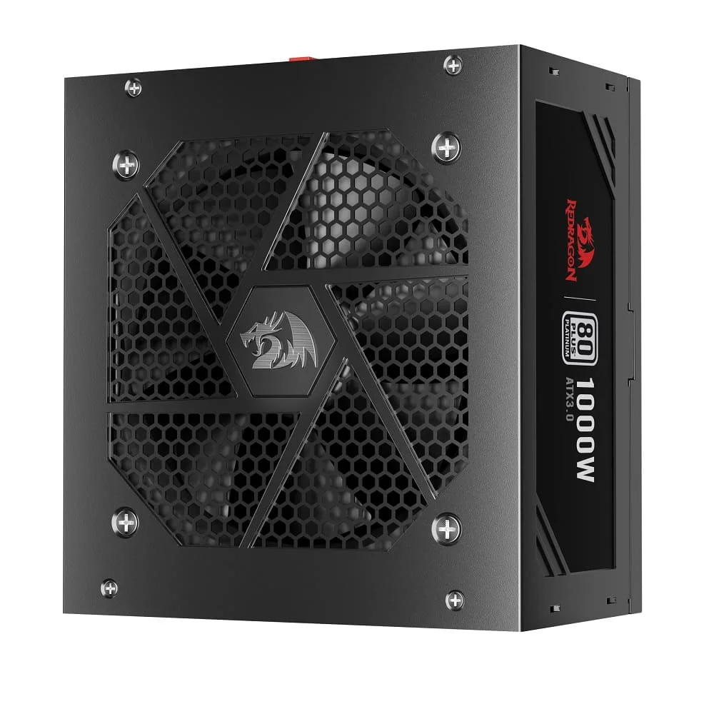 Fonte Redragon, ATX 1000w, 80 Plus, Platinum, Preto, Full Modular Fonte Redragon, ATX 1000w, 80 Plus, Platinum, Preto, Full Modular