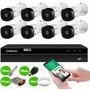 Kit Intelbras 8 Câmeras Hd 720p Vhl 1120 B + Dvr 1108 Intelbras + Acessórios