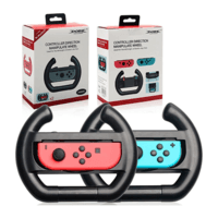 2 Volantes Nintendo Switch, Controle Joy-con Grip, Preto - Dobe