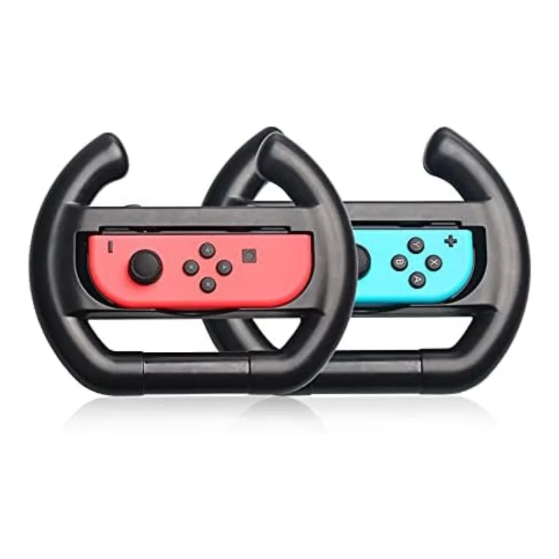 2 Volantes Nintendo Switch, Controle Joy-con Grip, Preto - Dobe 2 Volantes Nintendo Switch, Controle Joy-con Grip, Preto - Dobe