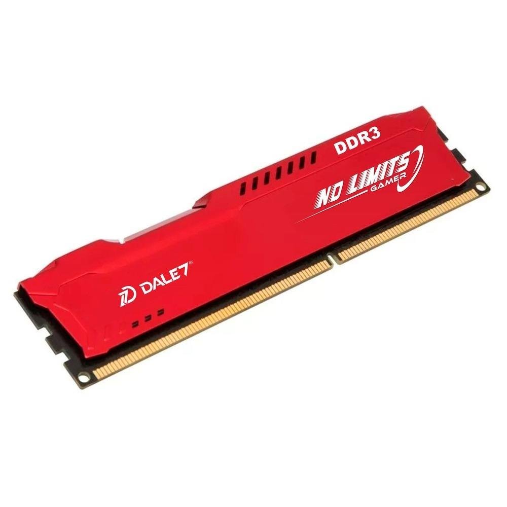 Memória GamerDale7 No Limits, 8GB, 1333Mhz, DDR3, Desktop, Vermelho Memória GamerDale7 No Limits, 8GB, 1333Mhz, DDR3, Desktop, Vermelho