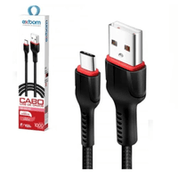 Cabo De Dados e Carregamento Exbom, USB Tipo-C - U2100tcb1