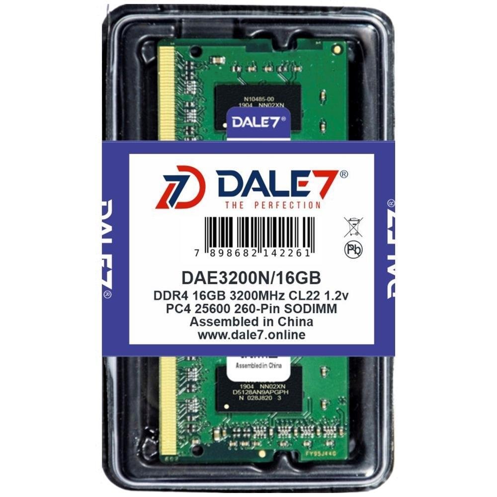 Memória Dale7 16GB 3200 Mhz DDR4 Notebook KaBuM