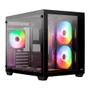 Gabinete Gamer Mini Tower 6 Fan Rgb, Sem Fonte, Aerocool Dryft Mini - Dryft-mini-g-bk-v2