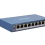 Switch Hikvision Metalico Ds-3e1309p-ei/m,  8 Portas, Poe,  Fast Ethernet