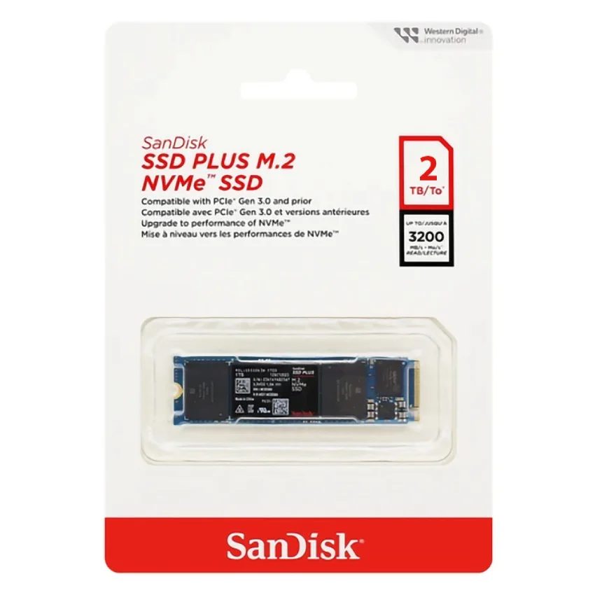 SanDisk SSD PLUS 2TB 98％ SSD M2 Sandisk Plus KaBuM