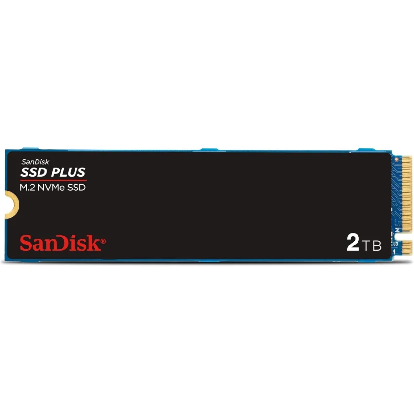 SSD Sandisk Plus 2TB Nvme M.2 2280 Leitura 3200mb/s Gravação 3000mb/s