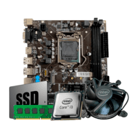 Kit Processador I5 2400 + Placa Mae H61 1155 Nmve M2 + RAM 8GB, DDR3 + SSD 240GB