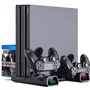 Carregador Base, Cooler, Controle, Video Game Ps4, Preto