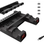 Carregador Base, Cooler, Controle, Video Game Ps4, Preto