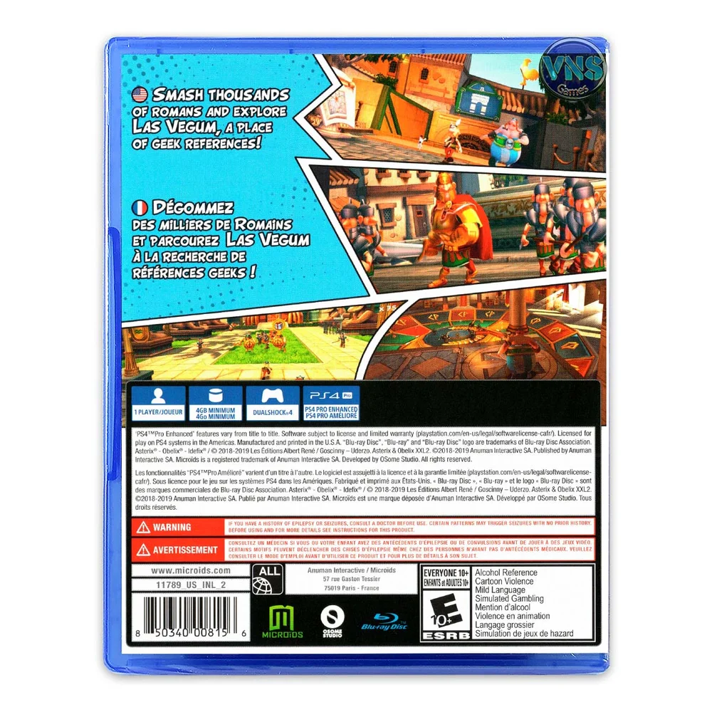 Roman Rumble In Las Vegum - Asterix And Obelix Xxl 2 - Ps4
