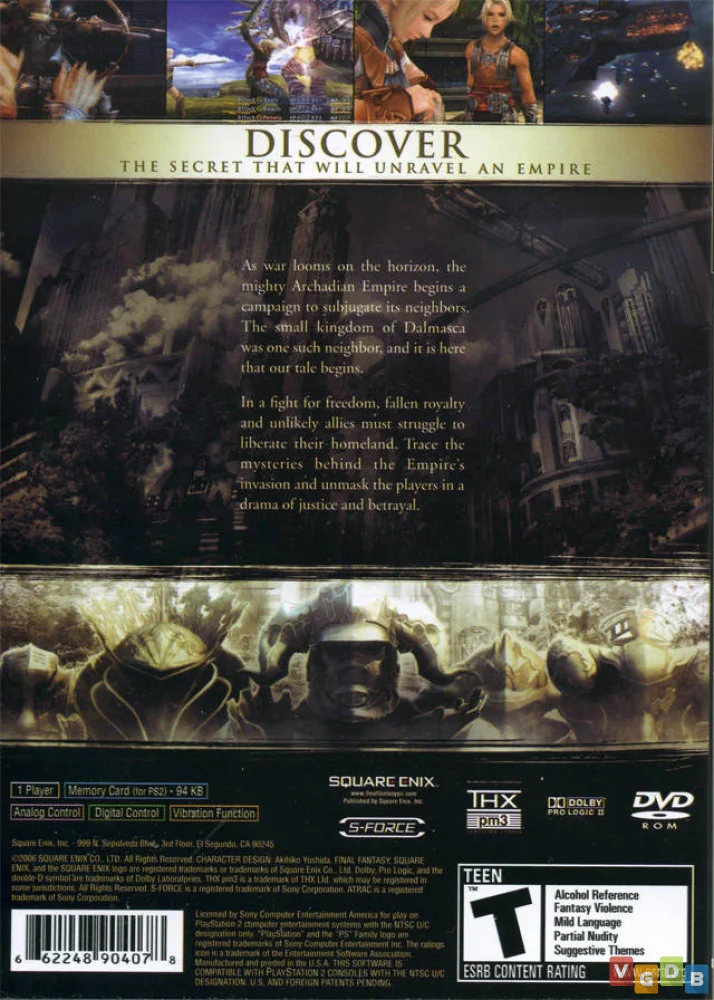 Jogo Final Fantasy Xii (greatest Hits) Ps2 Jogo Final Fantasy Xii (greatest Hits) Ps2