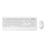 Kit Teclado + Mouse Sem Fio Kw202 Branco Lecoo