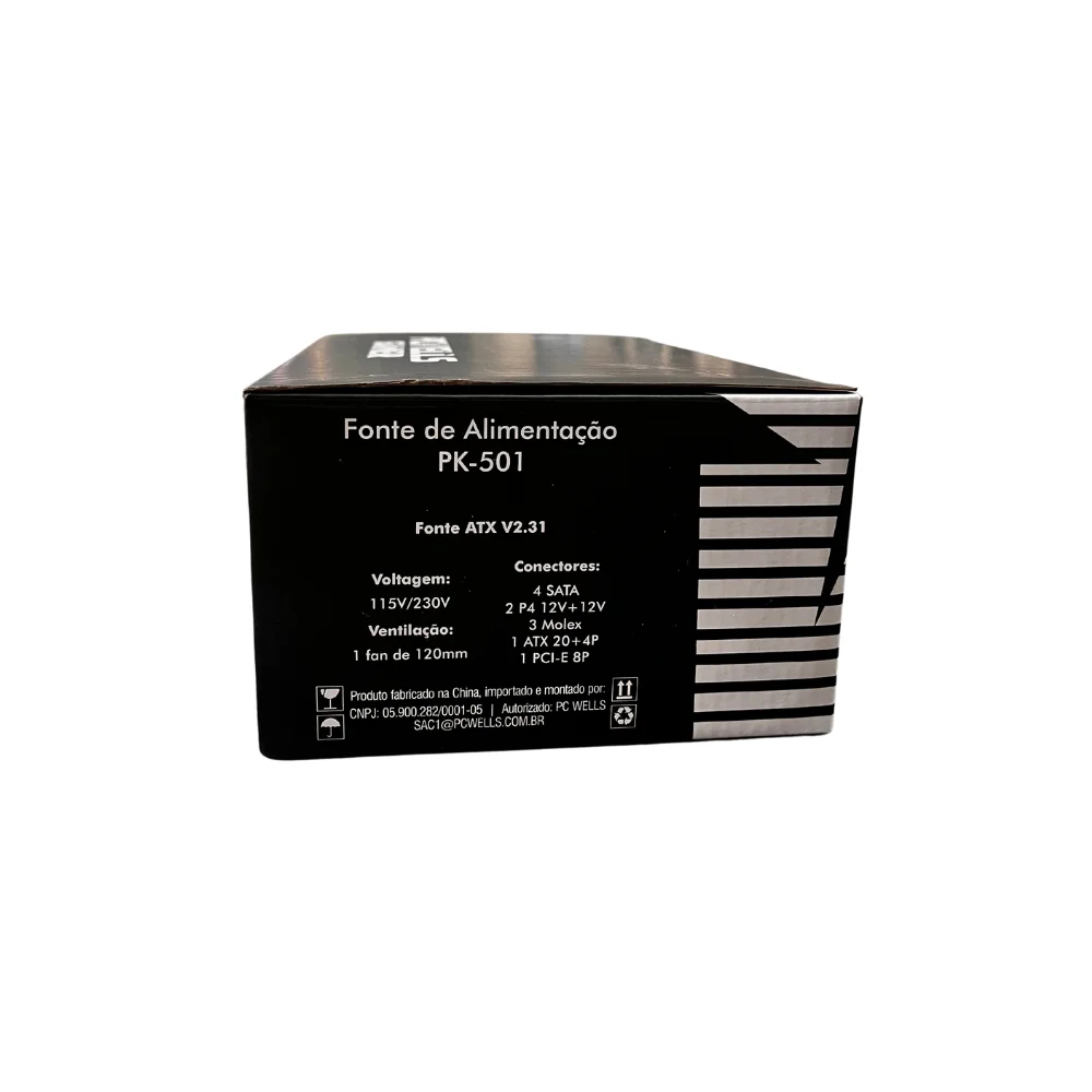 Fonte Real K-mex Pcwells, Bivolt Chaveada - Pk-501. Fonte Real K-mex Pcwells, Bivolt Chaveada - Pk-501.