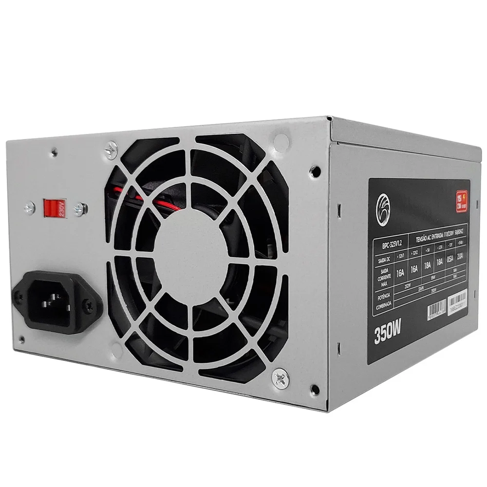 Fonte 350w Brazil PC, Bivolt Manual, Oem - Bpc-325v1.2 Fonte 350w Brazil PC, Bivolt Manual, Oem - Bpc-325v1.2