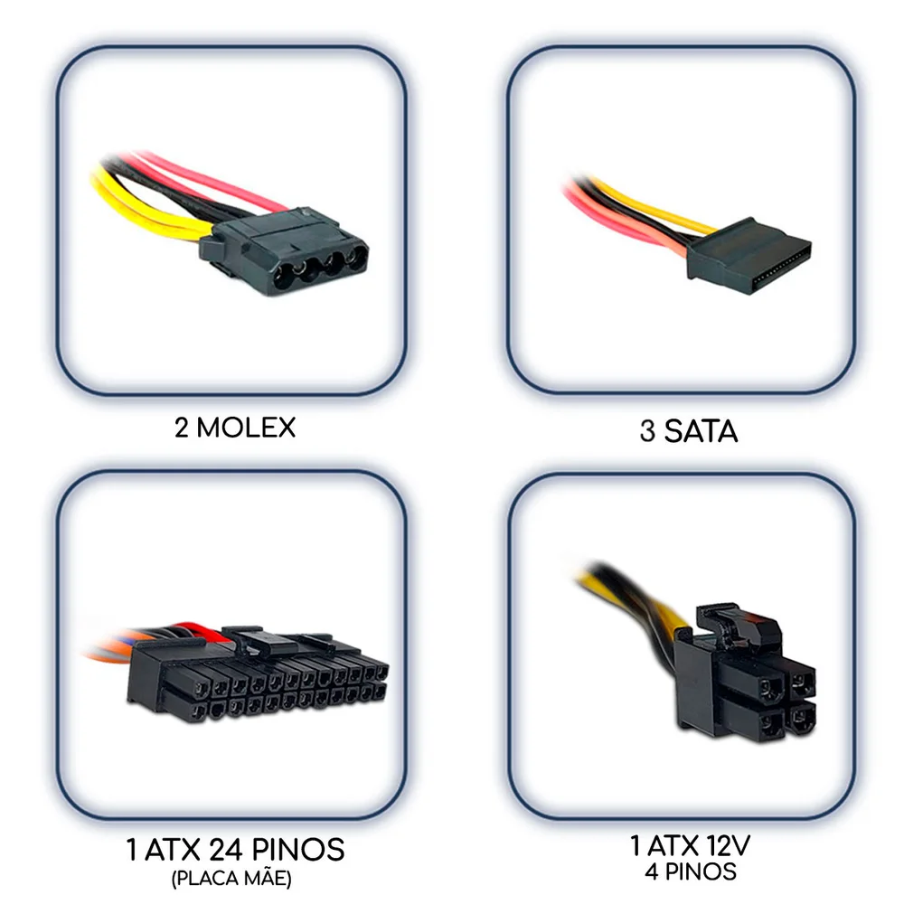Fonte 350w Brazil PC, Bivolt Manual, Oem - Bpc-325v1.2 Fonte 350w Brazil PC, Bivolt Manual, Oem - Bpc-325v1.2