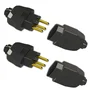 Kit Conjunto Fêmea + Macho 2p+t 20a 250vca Preto 10 Pares
