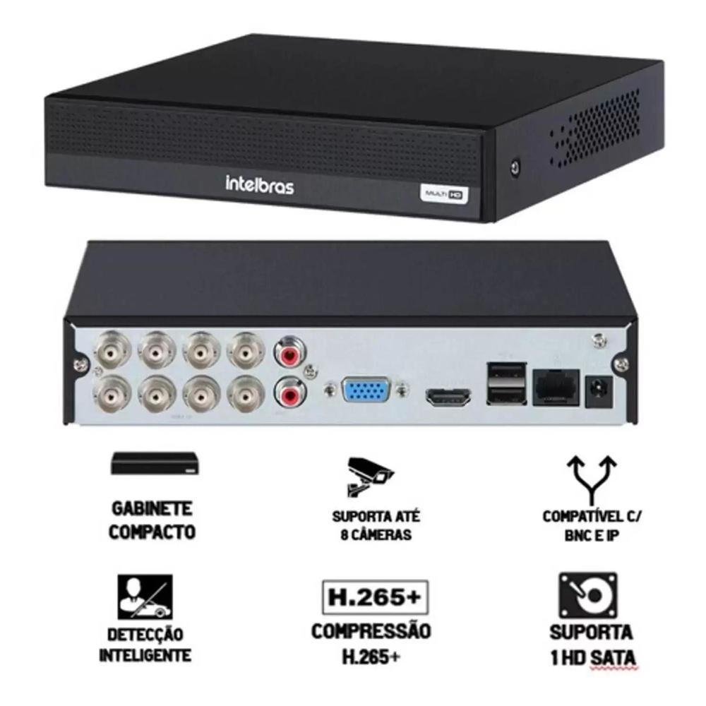 Kit 8 Cameras 1120b Full Color Intelbras Dvr 8ch Intelbras Hd 1 Tb Kit 8 Cameras 1120b Full Color Intelbras Dvr 8ch Intelbras Hd 1 Tb