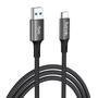 Cabo USB-C 3.0 Turbo Hubonic, 1 Metro, Carregamento Rápido, 5V/3Ah, Cabo De Dados, 5GBps, Nylon, Android, Iphone Premium