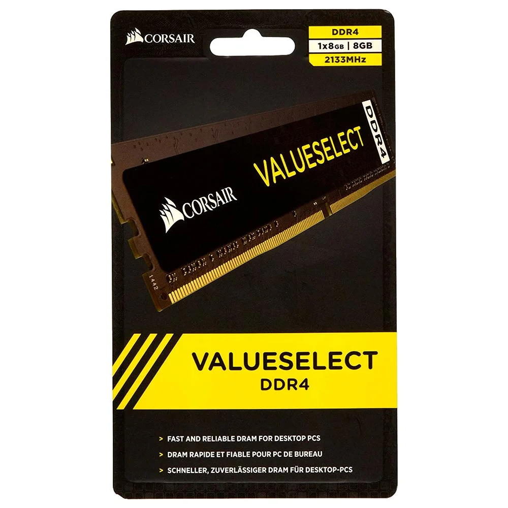 Memória Ram Corsair Value Select 8GB 2133Mhz