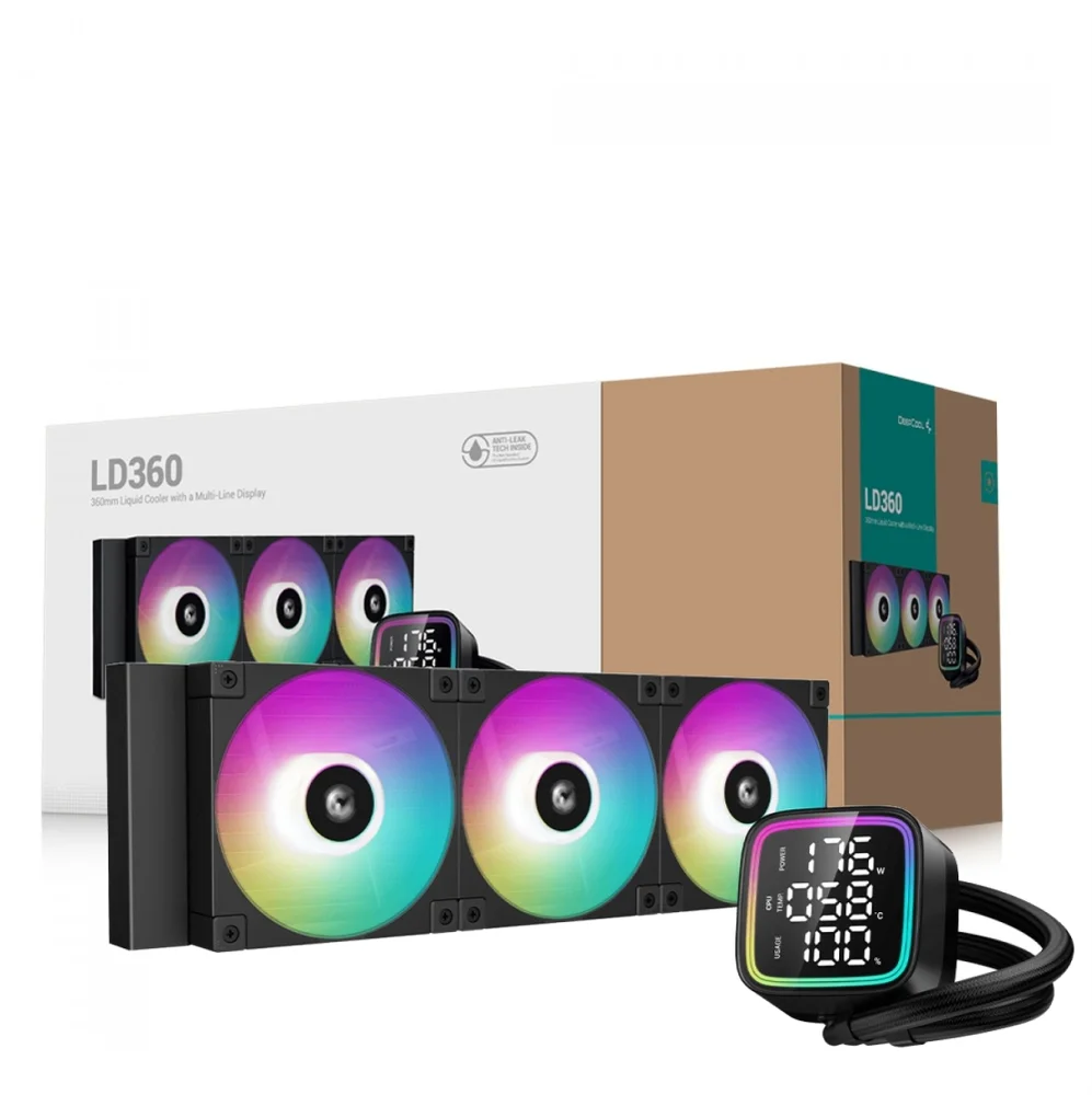 Deepcool LD360 水冷クーラー Water Cooler Deepcool Ld360 Preto 360mm 3 Fans