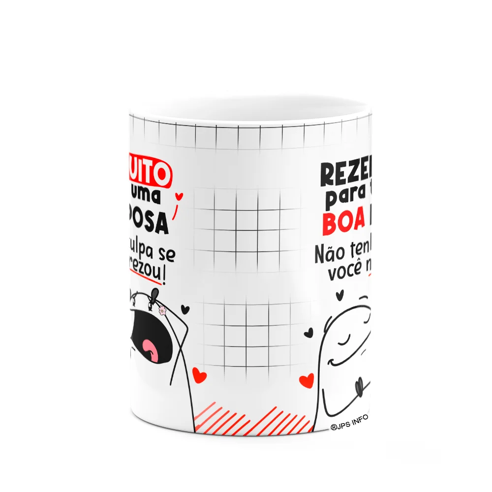 Caneca Flork Namorados - Rezei Muito Para Ter Uma Boa Esposa