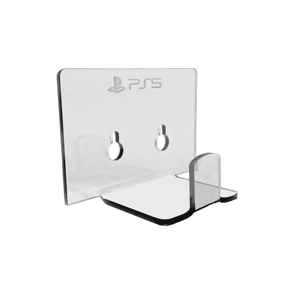 Suporte Controle Parede Playstation 5 - Ps5 - Material Acrílico Cristal (transparente)