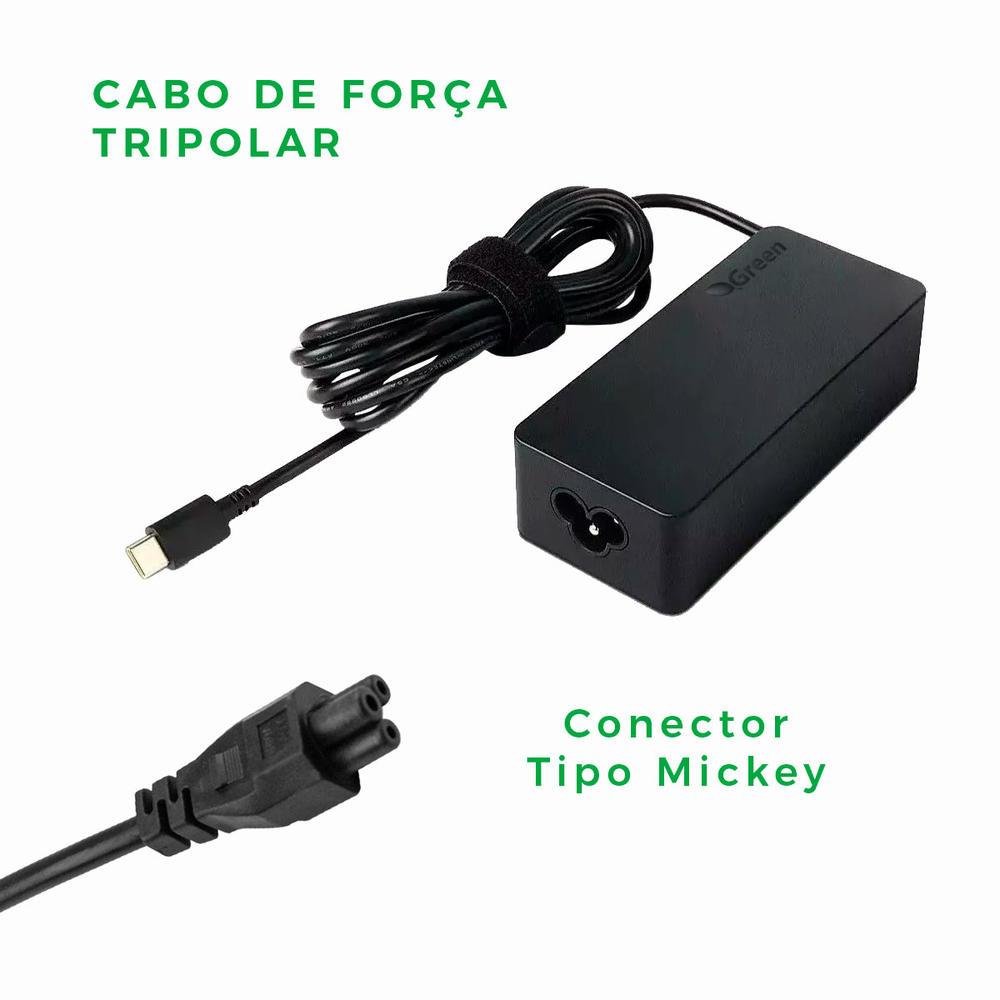 Fonte Carregador Note Tipo C - 65w Compativel Dell Hp Lenovo - view 3