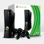 Console Xbox 360 Slim, 4GB, 2 Controles , Preto + 1 Jogo