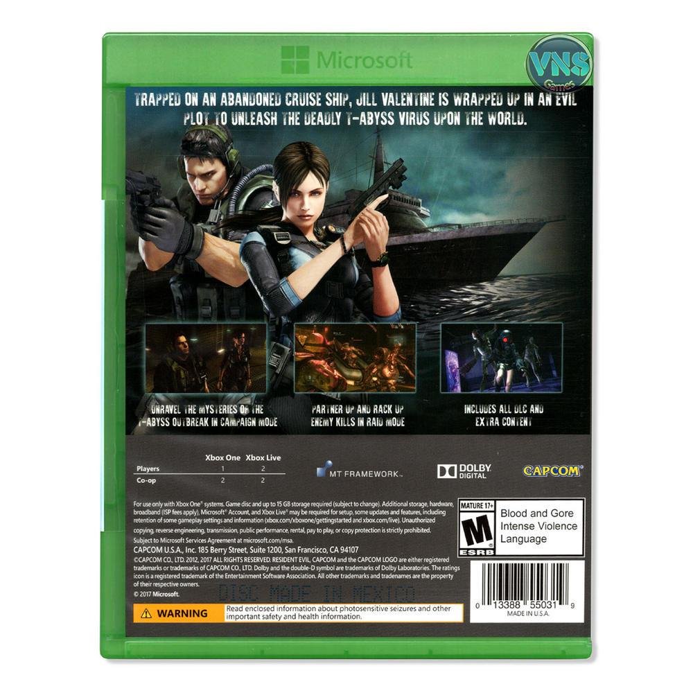 Resident Evil Revelations - XBOX One - Mídia Física Resident Evil Revelations - XBOX One - Mídia Física