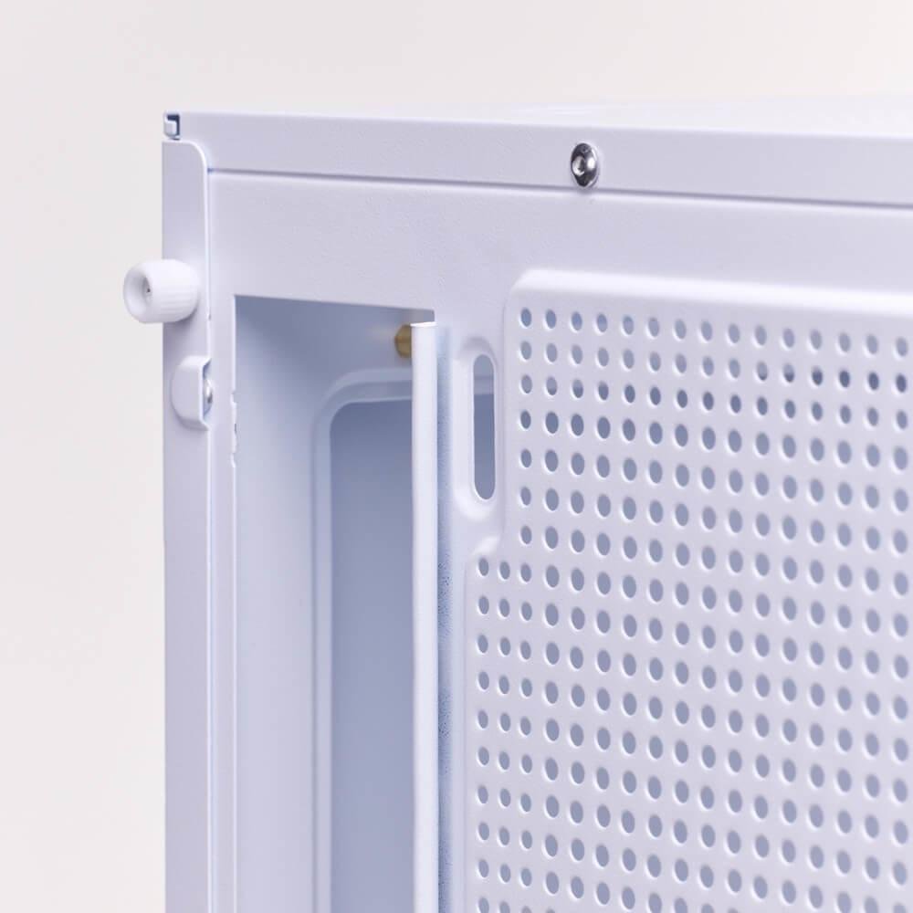 Gabinete Gamer Liketec Heydar Snow Mid Tower Panorâmico Vidro Temperado Sem Fan Branco - Lc-cb-heydar-2087