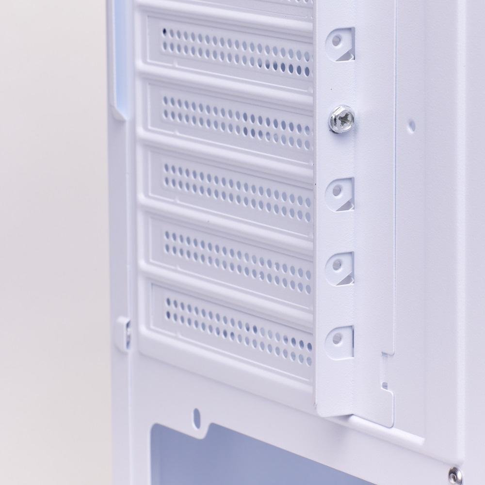 Gabinete Gamer Liketec Heydar Snow Mid Tower Panorâmico Vidro Temperado Sem Fan Branco - Lc-cb-heydar-2087